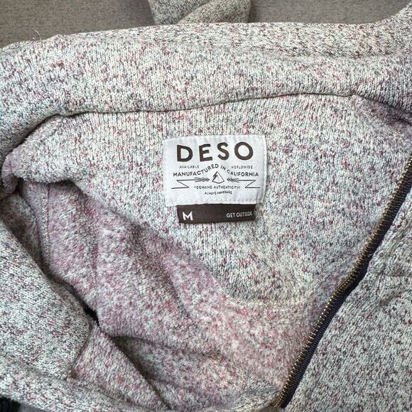 Deso Supply Co Wanderer Hoodie Small Batch Zip Tunic Length Fleece Lined Women M - Picture 7 of 8